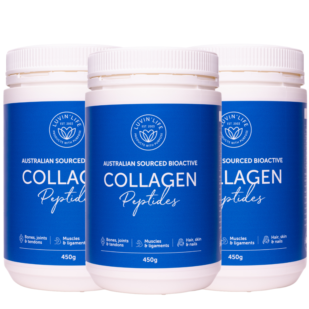 Australian Sourced Bioactive Collagen Peptides - 450g (3 pack)– Luvin ...